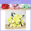 Silk Artificial Lily Flower Bouquet For Home Decor Wedding Party Gift For Loved Ones