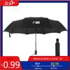BAAY1 Car Sticker For BMW Car Styling Car Logo Business Umbrella Windproof Automatic Threefolding Umbrella Auto Guard Accessories For