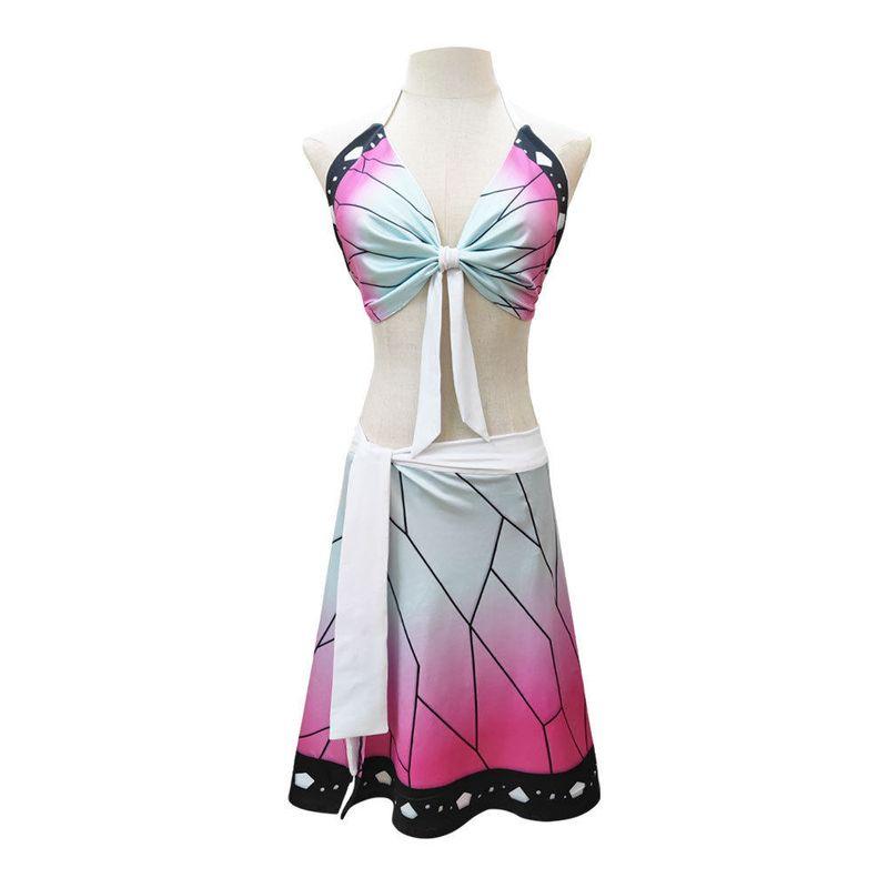 Demon Slayer Cosplay Costume Swimsuit Butterfly Shinobu Tanjiro Nezuko Bikini Cosplay Swimsuit Anime Clothing