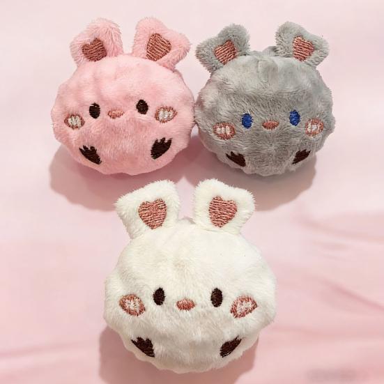 Plush Rabbit Dog Chew Toy Bite Resistant Cartoon Bunny Dog Teething Toy with Squeaker Boredom Stress Relief Toy Pet