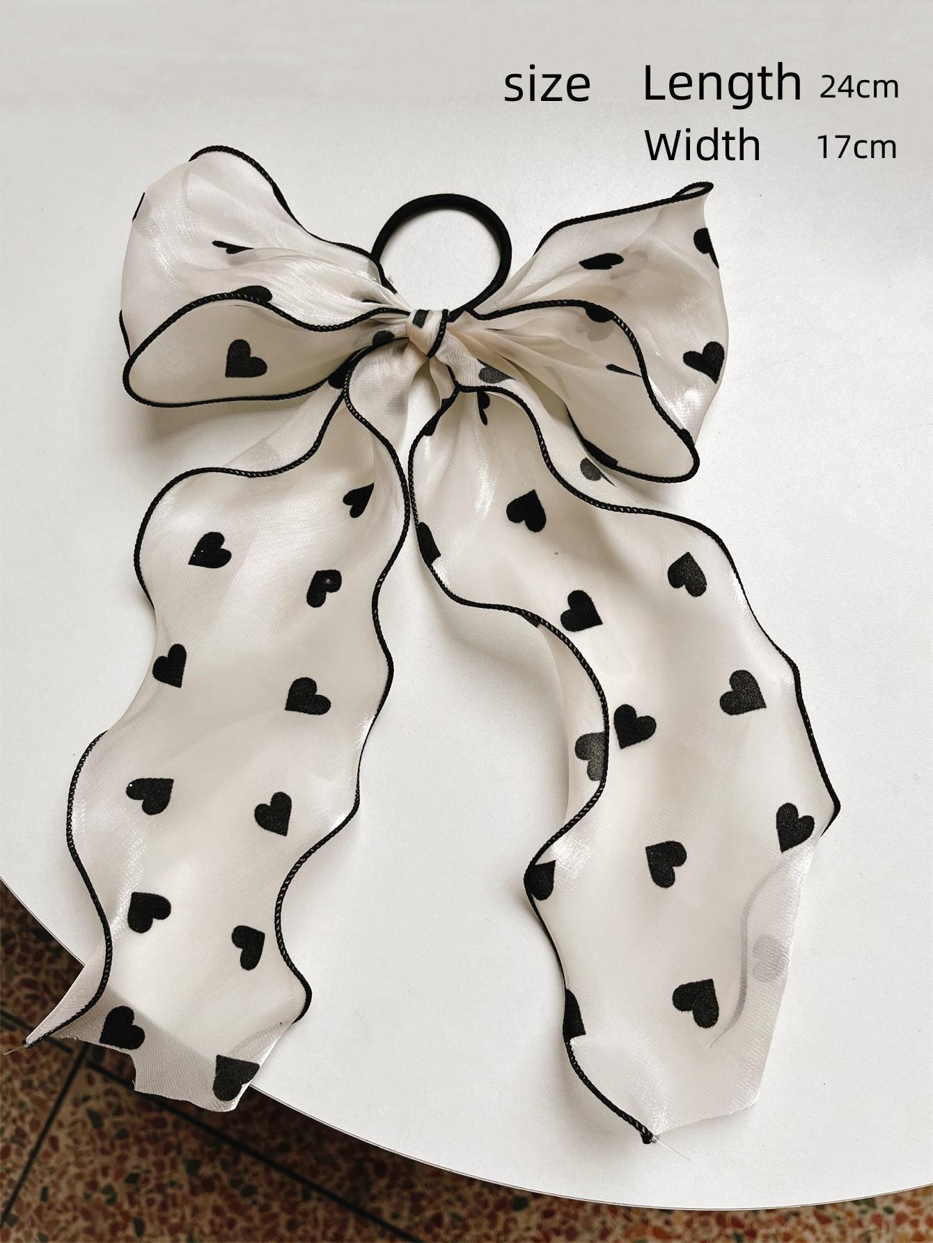 

Длинный ремешок Бант Скранчи для женщин Бежевая пряжа Бант Лента для волос Кольцо Аксессуары для волос Веревка для волос Простой головной убор