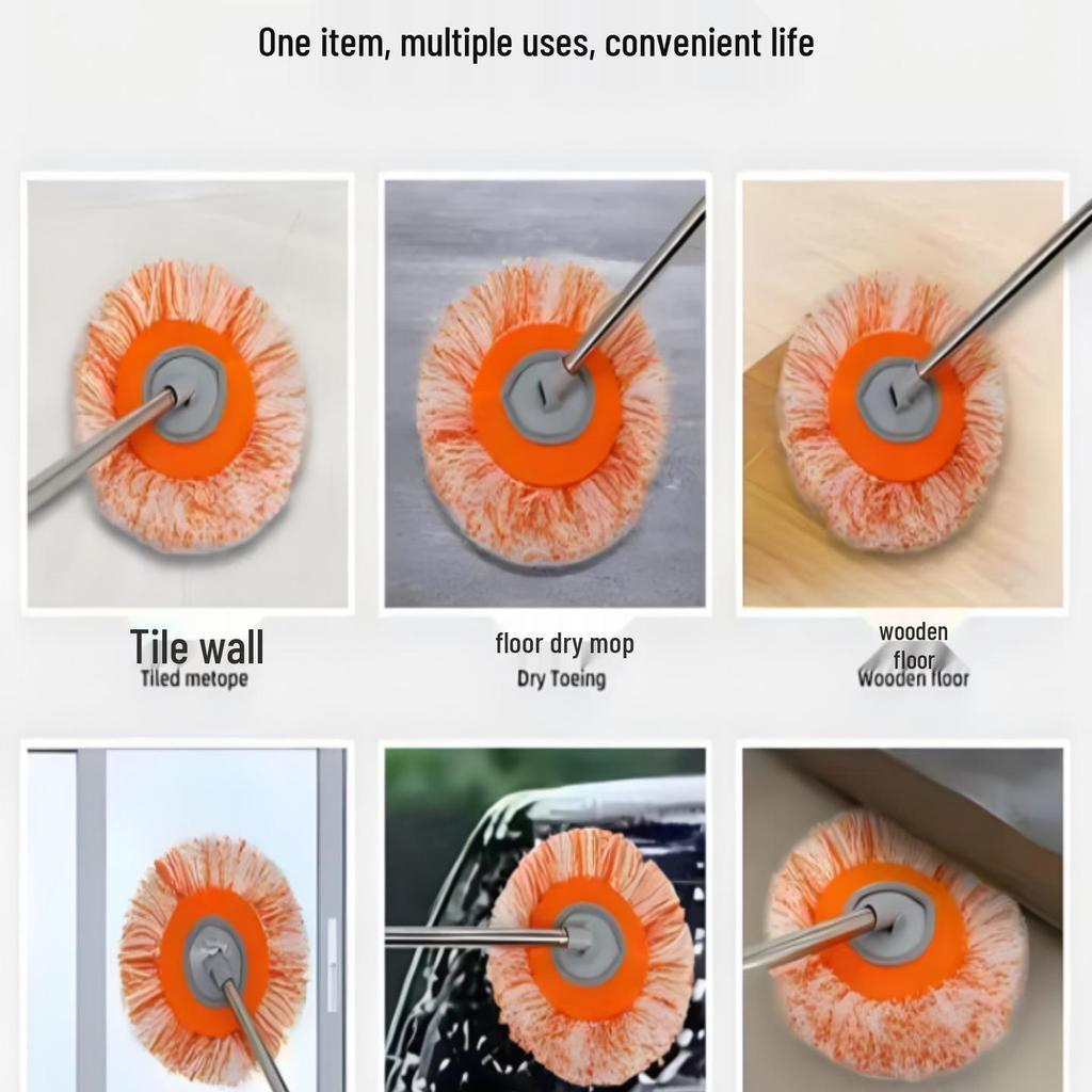 Sonnenblumen-Mopp: Vielseitiges Reinigungswerkzeug für Böden, Decken, Glas und Autos