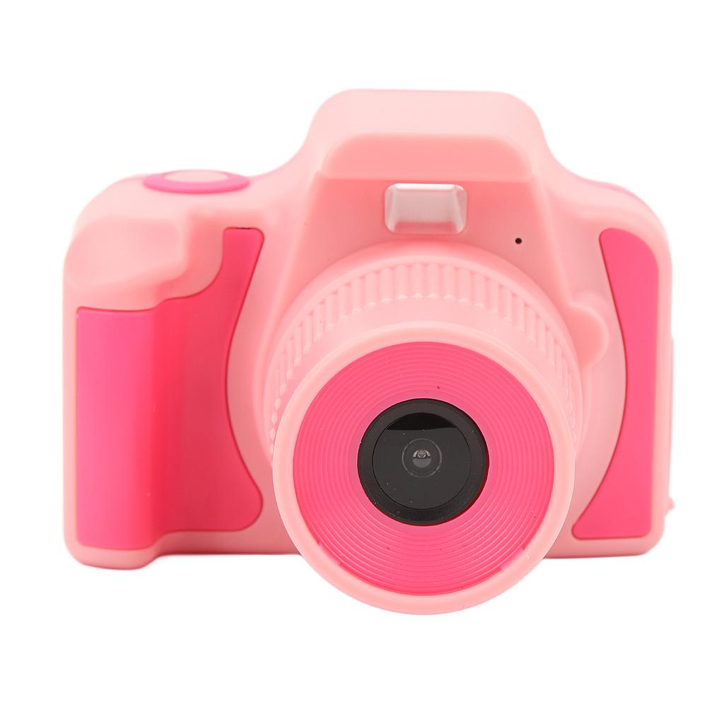 Kids Selfie Camera 2 Inch 5M 1080P HD Mini Portable Digital Video Camera Toy for Toddler Pink