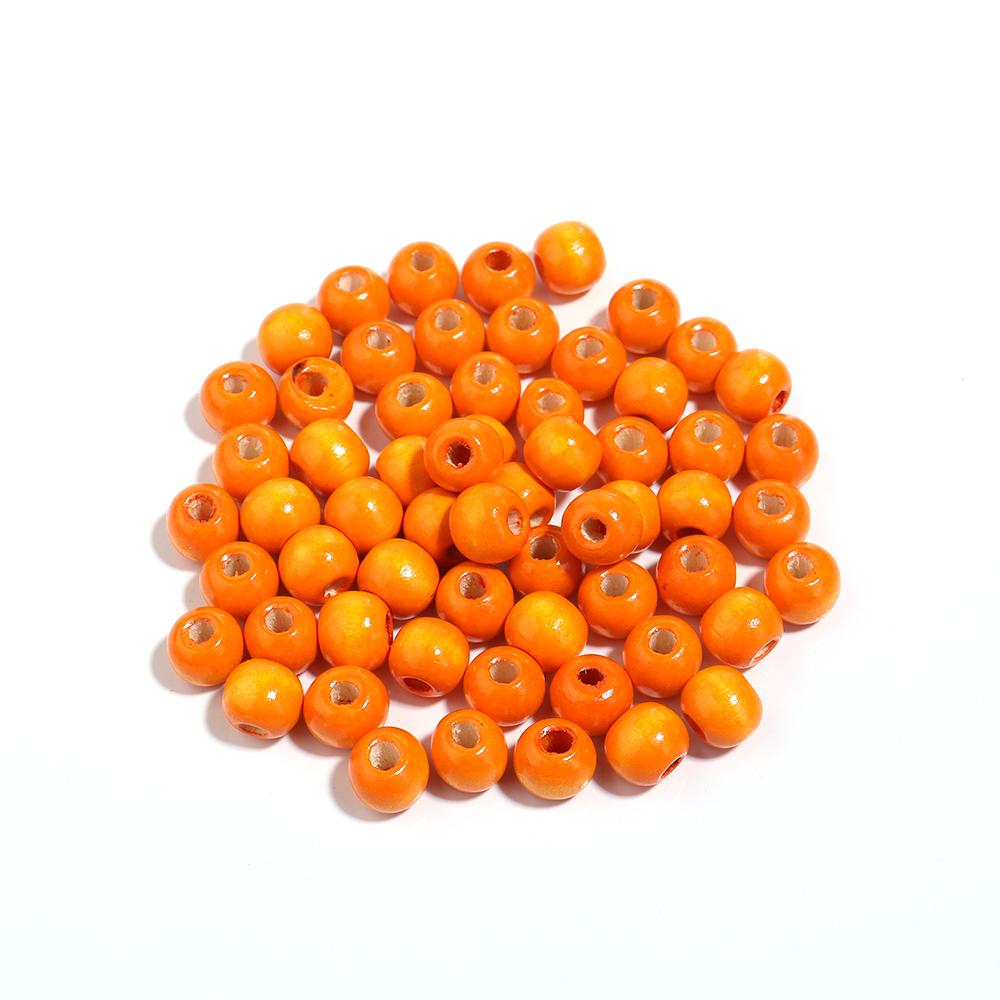 8 10 12mm Natural Wooden Beads Large Hole Loose Spacer Round Bead For Jewelry Making Diy Craft Bracelet Necklace Toy Accessories
