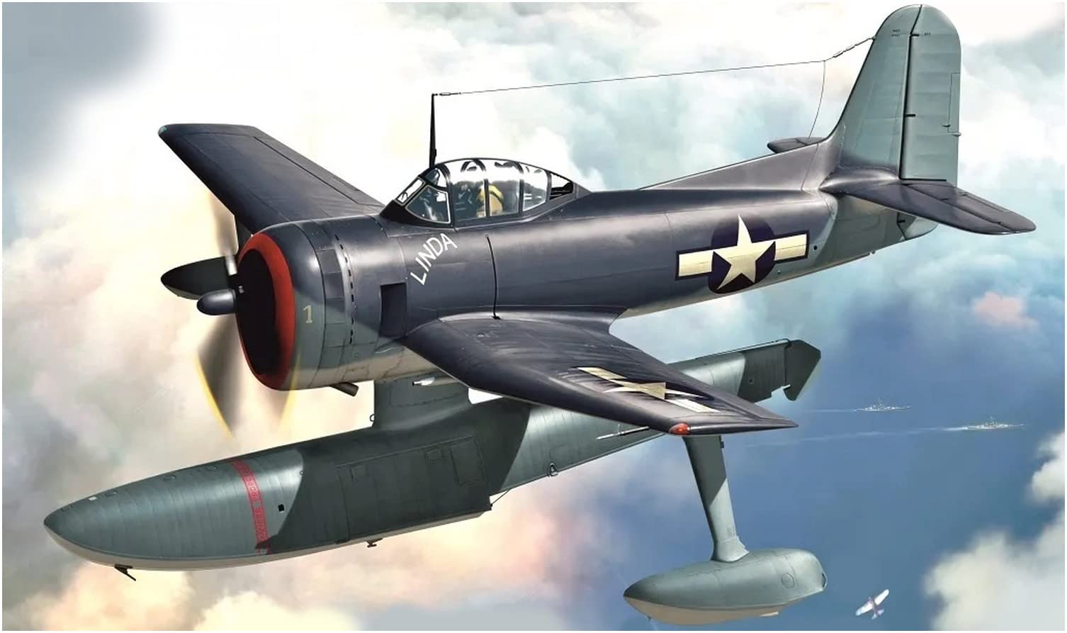 

Пластиковая модель гидросамолета армии США Curtiss Seahawk KPM0375 1/72 SC-1