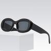  Ins Popular Fashion Oval Women Luxury Sunglasses Vintage Brand Designer Candy Color Clear Gradient Men Punk Sun Glasses
