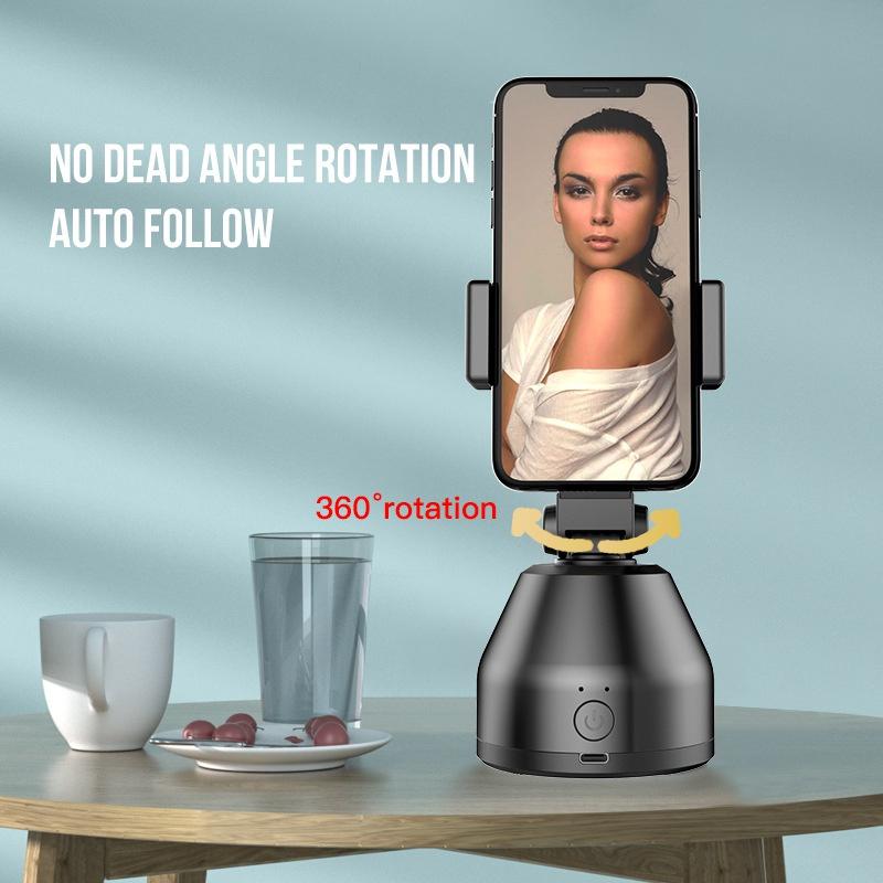 Upgrade Fashion Multifunction Smartphone Holder Gimbal Camera PTZ Smart Tracking Gimbal Stabilizer Face Recornition 360° Rotation VLOG Shooting