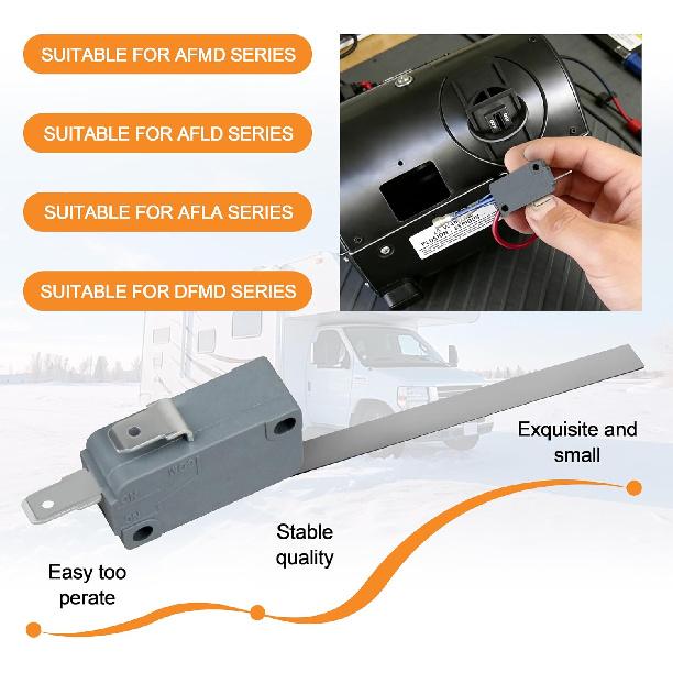 36680 Sail Switch Replacement for Atwood RV Furnace | Low Air Flow Safety Switch travel trailer Parts 36133, 31377- Grey for HydroFlame RV 2-Stage