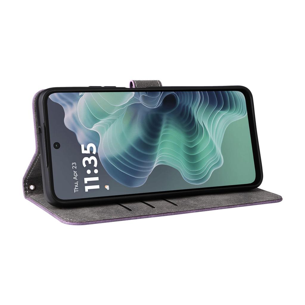 Für Motorola Moto G35 5G Brieftasche Hülle RFID-Blockierung PU-Leder Abdeckung Ständer Ansicht