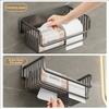 Bathroom Paper Towel Rack Punch-Free Toilet Paper Storage Rack Accessories Aluminum Shower Shelf Bathroom Organizer