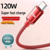 Crystal Shine 120W Super Fast Charging Type-C Cable for Huawei, Honor, Vivo, and Oppo - 6A Flash Charge Compatible.