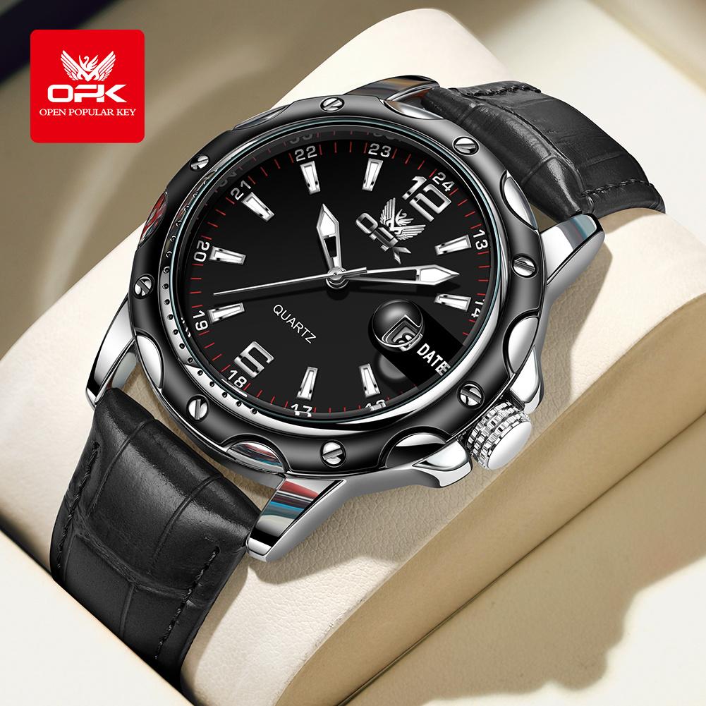 OPK 6026 Steel Belt Casual and Minimalist with Date Men's Quartz Watch