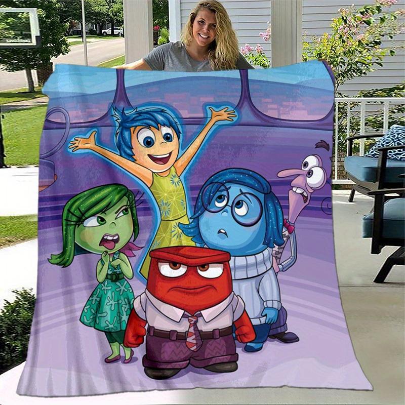 1pc. Happy Inside Out Characters Print Blanket Soft Stuffed Dolls for Home Office Outdoor Gift All Seasonsz0417233