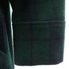 SEE BY CHLOE Wool Blend Check Pattern Duffel Coat USA2 Green System Women Used