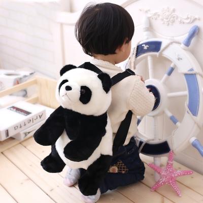 Batohy Panda Taška z plyšových zvířátek Dívky Chlapci Plyšové nastavitelné školní tašky Školka Plyšový batoh Hračky Děti Dárky