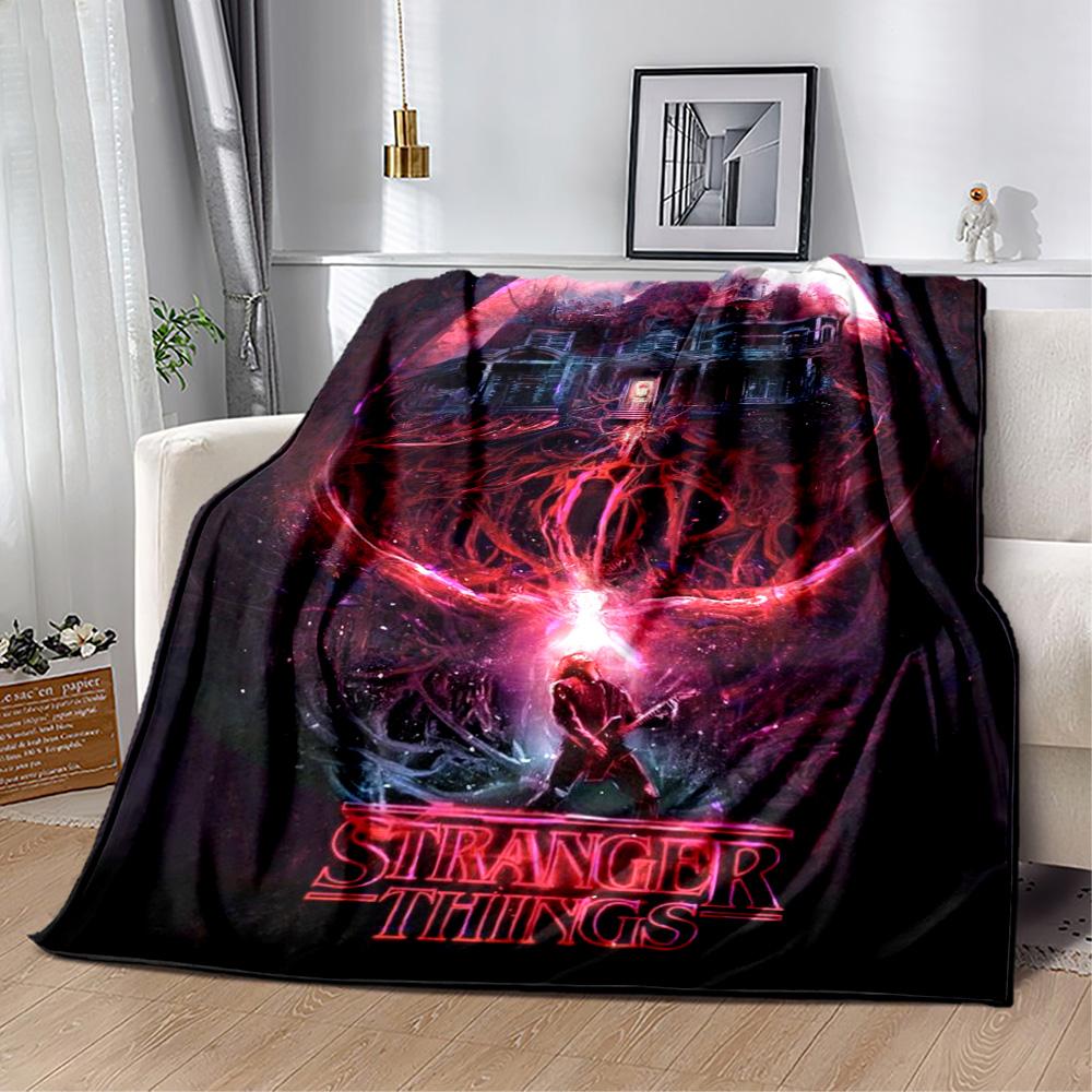 Stranger Things Blanket Suitable for sofas,travel, living rooms also a good gift for friends and family Suitable for all seasons.