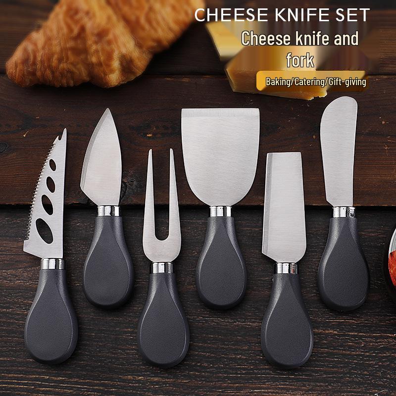 3-Piece Stainless Steel Cheese and Butter Knife Set with Fork