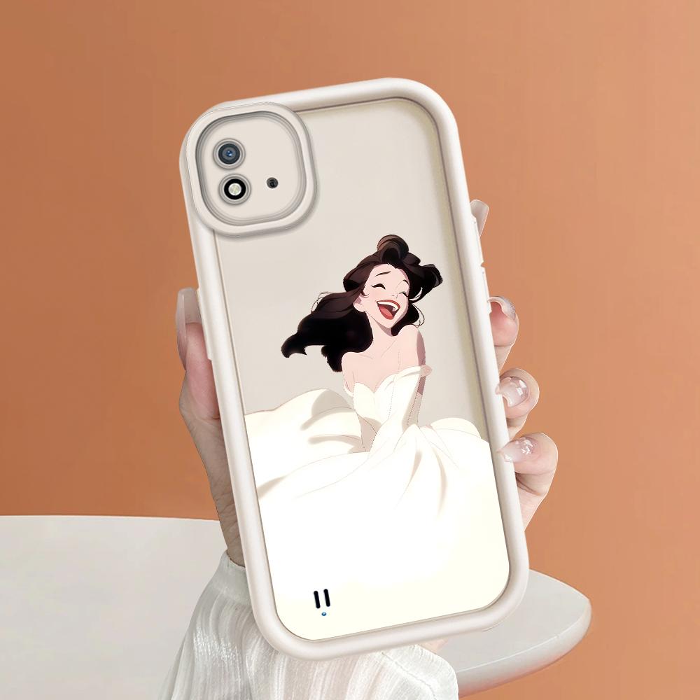 Soft Silicone Square Ladder Printing Pattern Phone Casing Full Cover Camera Shockproof Protection Rubber Case for OPPO Realme