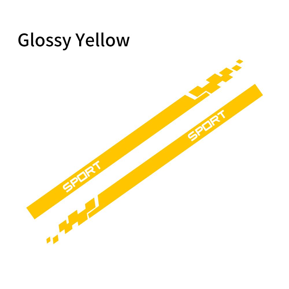 2pcs Car Stickers Auto Vinyl Film Wrap Both Side Stripes Decoration Styling Decal Automobiles Sports Tuning DIY Car Accessories