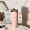 Cute Thermos Stainless Steel Vacuum Insulated Tumbler With Lid Straw Handle for Water Hot Iced Coffee Tea Gym Car Thermal Cup