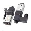 3V110-06 1/8" Solenoid Valve 3/2 Way Pneumatic Air Control Valve Electric Gas Magnetic Valve Alumium Body DC12V 24V AC110V 220V