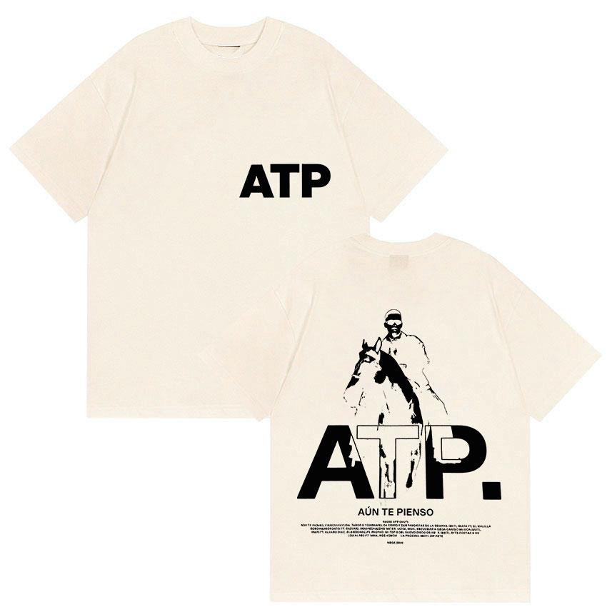 2025 Summer NQK Atpunte Pienso Concert Album Tshirt Male Y2K Hip Hop Goth Short Sleeve Fashion High Quality Cotton Tshirt