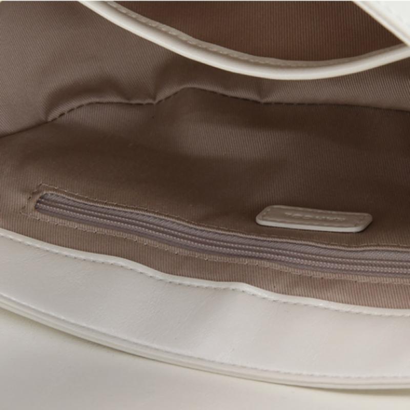 Kangol Luna Halfmoon Hobo Bag Ivory 3958