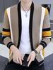 Spring and Autumn Hot Sale, Men's Knitted Sweater Jacket Casual Trend Versatile Thin Cardigan Sweater, Men's Jacket Outside