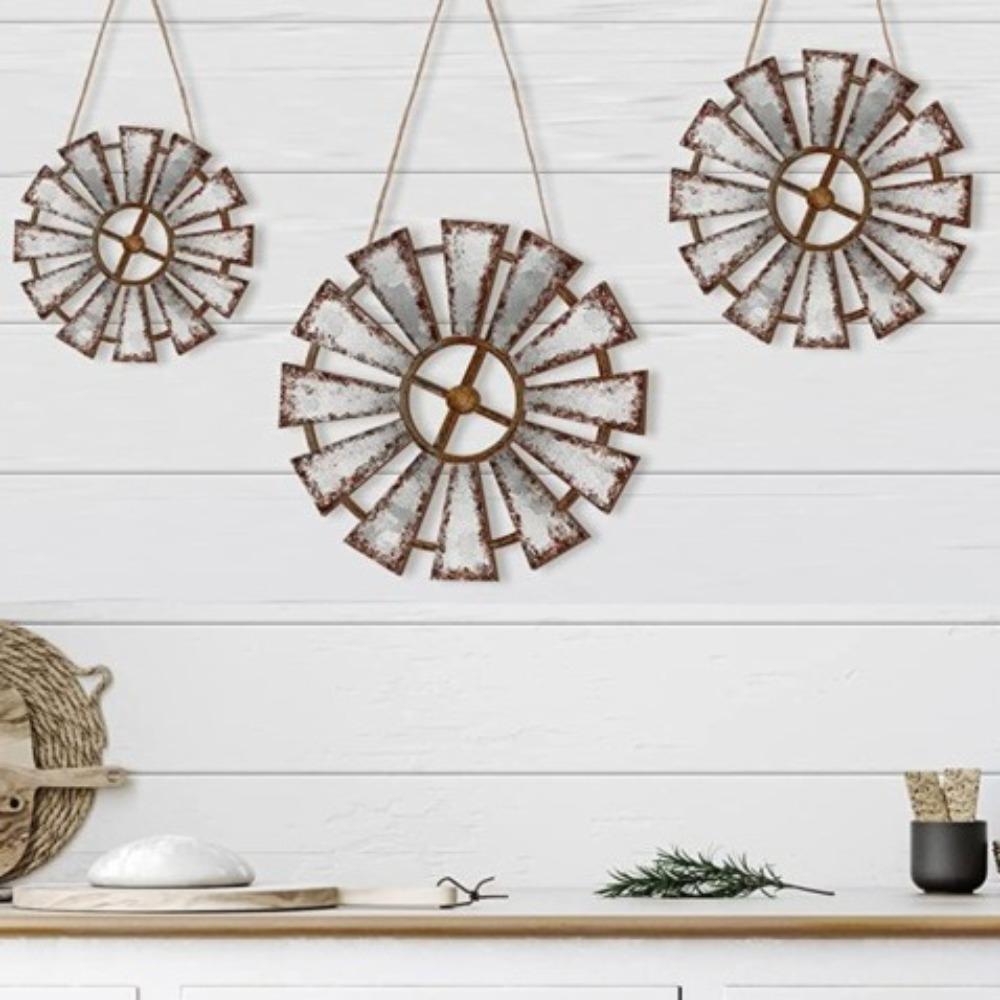Country Theme Wood Windmill Wall Decor Rustic Style Rustic Wall Art  Farmhouse Porch