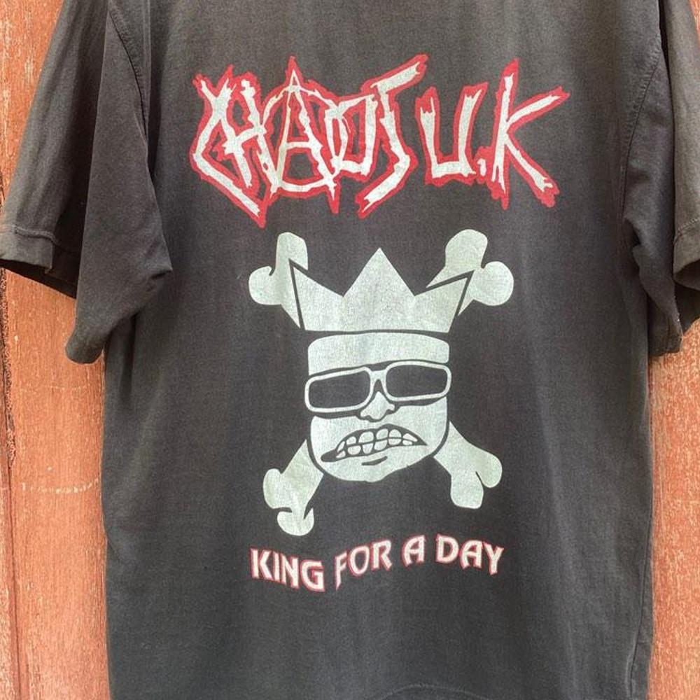 

Chaos UK band King for a day black Tshirt unisex All sizes S to 45XL XA82 Unisex T-Shirt S
