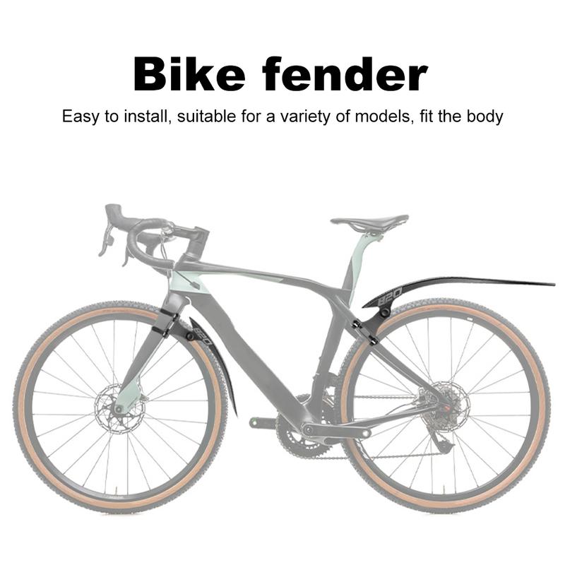 Front Rear Tire Mud Guards Strong Toughness Cycling Mud Flaps Lightweight Front & Rear Mudguard for Front Rear Wheels Below 50mm