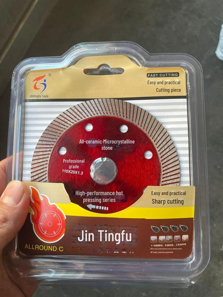 Thin Diamond Saw Blade for Ceramic & Stone Cutting – Corrugated, Sharp, All-Microcrystalline