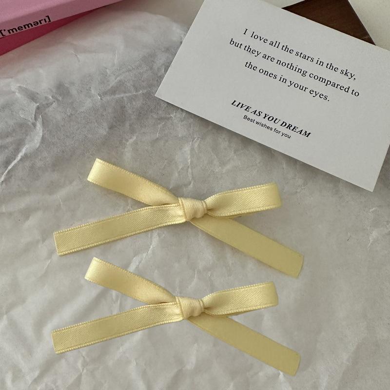 2 Stück Süße Niedliche Schleife Haarspange Süße Ballett Schleife Haarnadelspange Koreanischer Stil All-Match Haarspangen Mädchen Kopfschmuck Haarschmuck