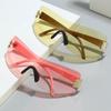 Brand Designer Luxury Rimless Rectangle Sunglasses Women For Men Vintage Punk Sun Glasses Outdoor Popular Shades Uv400