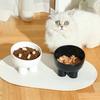 Elevated Pet Bowl Anti-Spill Dog Food Water Bowl Tilted Raised Feeding Bowl Protects Pets Spine for Cats Dogs