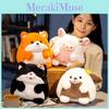 Kitten Cute Fox Puppy And Lamb Animal Plush Doll With Flower Decoration For Gift