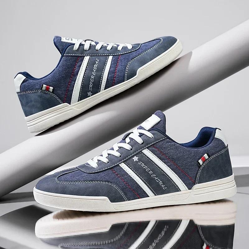 

2025 Модные мужские кроссовки для улицы Повседневная обувь Дышащая сетка Удобная для ходьбы Мужские повседневные кроссовки Мужская обувь Zapatos Hombre 46 синий