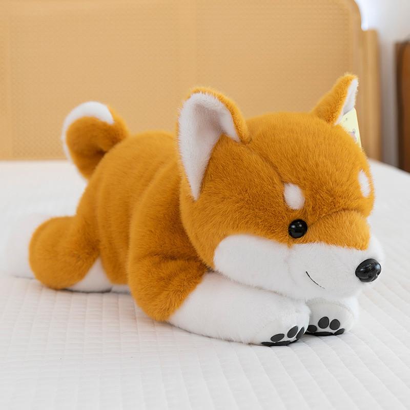 Shiba Inu Plüschtier mit PP-Baumwollfüllung für Kinder und Erwachsene Weiche Tierdekoration