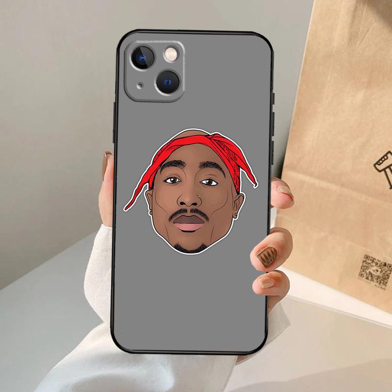 Rapper 2pac Singer Tupac Phone Case For iPhone 17 Air 16 15 14 13 11 12 Pro Max 13 12 mini 15 16 Plus 16e Cover Coque