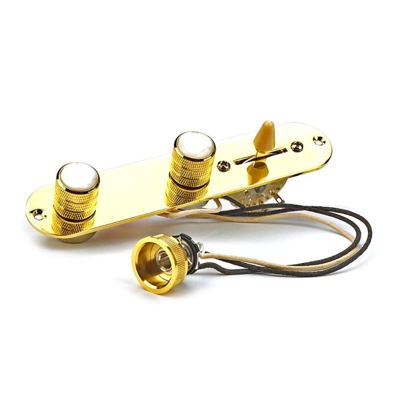 3 Way Wired Loaded Control Plate with Switch  Prewired Guitar Switch Control Plate for Electric Guitar Playing Parts