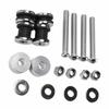 Motorcycle Backrest Sissy Bar Detachable Docking Hardware Kit Replacement for FXST FXSTB 1987‑1999