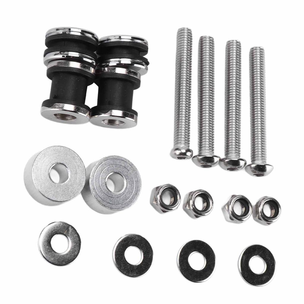 Motorcycle Backrest Sissy Bar Detachable Docking Hardware Kit Replacement for FXST FXSTB 1987‑1999