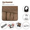 5-Pockets Non-Slip Couch Sofa Chair Armrest organizer Armchair Caddy For Smart Phone,Book,Magazines,Ipad,TV Remote Control Holder