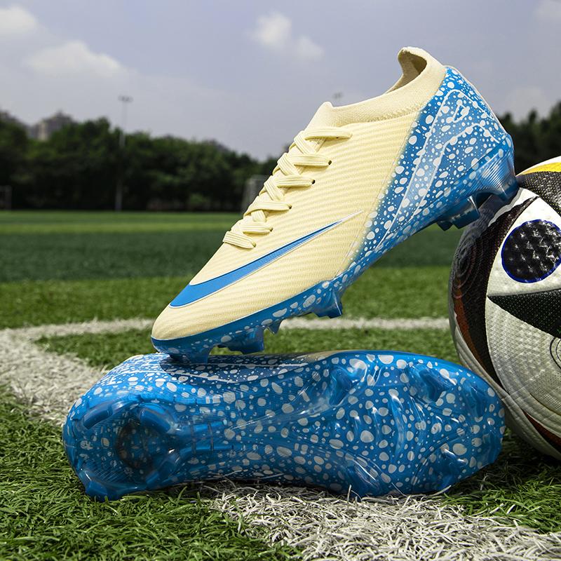 Men professional soccer shoes sport ultra-light non-slip unisex football boots cleats FG/TF Boy grass training shoes