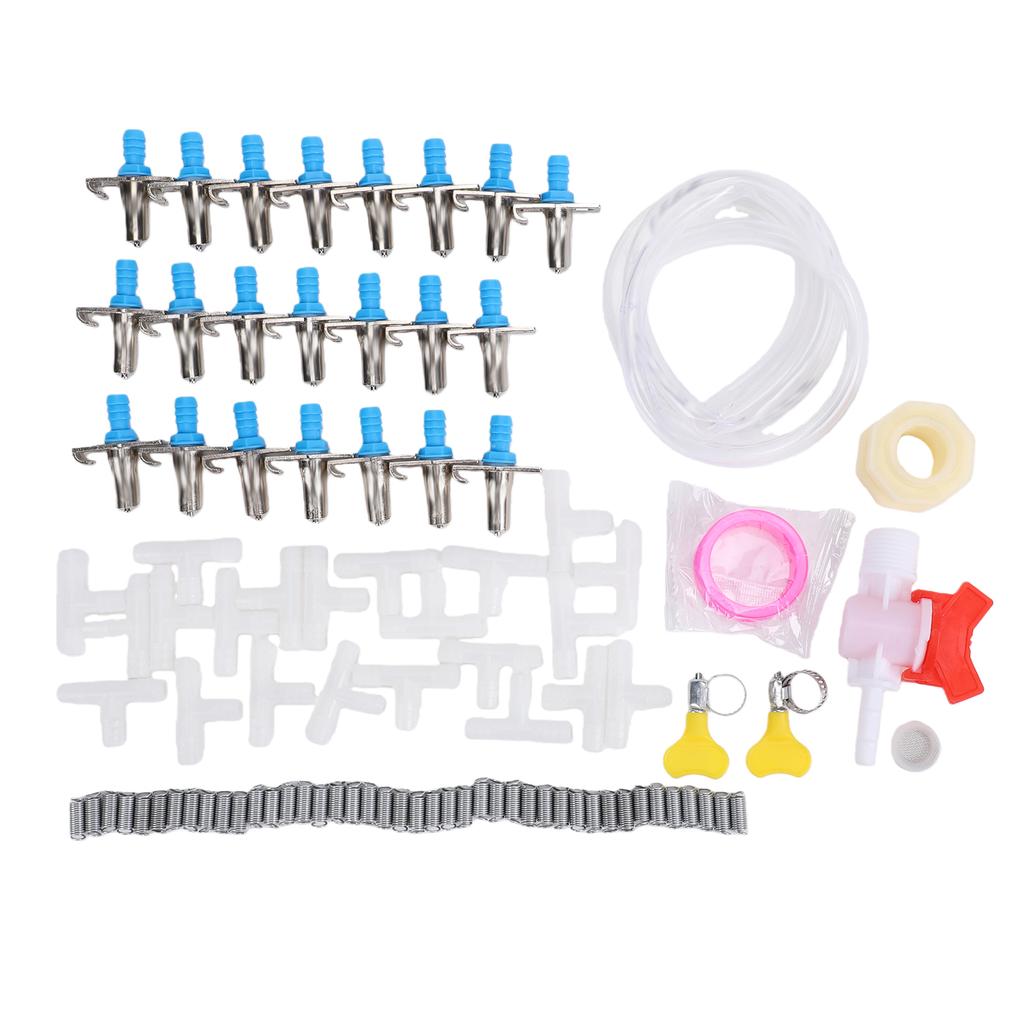 Rabbit Watering System Include 22 Nipples Drinkers and Hose Rabbit Nipples Watering Kit