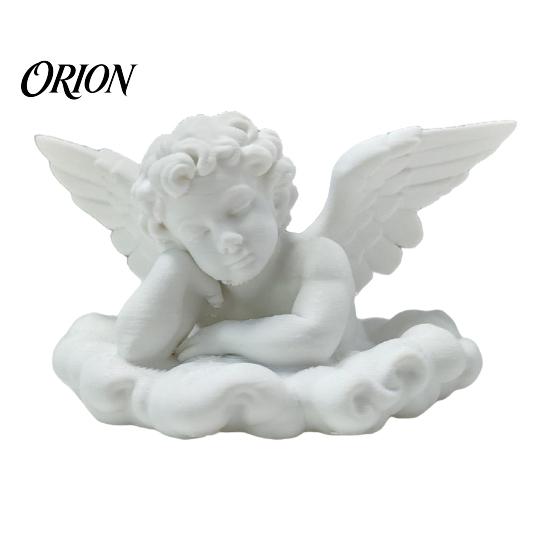 One-piece Molded Angel Little Statue Figurine, 3D Printed Desktop Ornament, Matte Ornament Texture White Modern Style Sculpture, for Home Office Decor белый