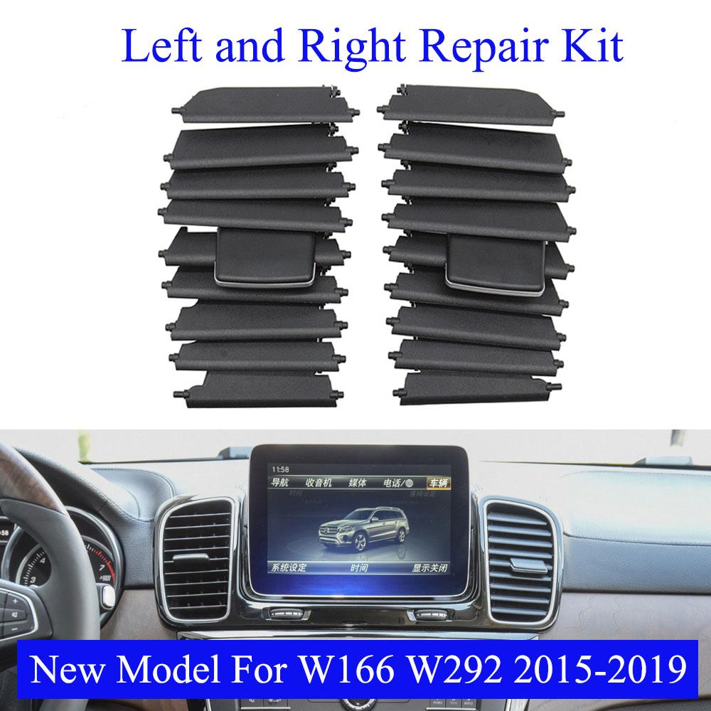 W166 W292 Kit de reparare a clemei de glisare a grilei de ieșire a aerului condiționat pentru tabloul de bord al mașinii pentru Mercedes Benz ML350 GL450 GLE