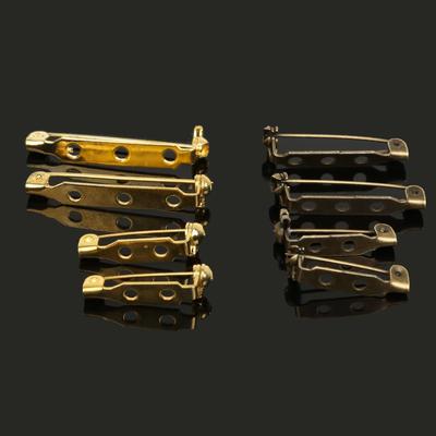 60-150 pezzi Perni per barra posteriore Risultati chiusura 20x5mm Accessori spille tono bronzo