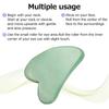 Scraping Plate Natural Jade Set Heart Shaped Crystal Double End Roller Facial Massage For Soothing Face Neck Body Muscles Fine Lines and Wrinkles