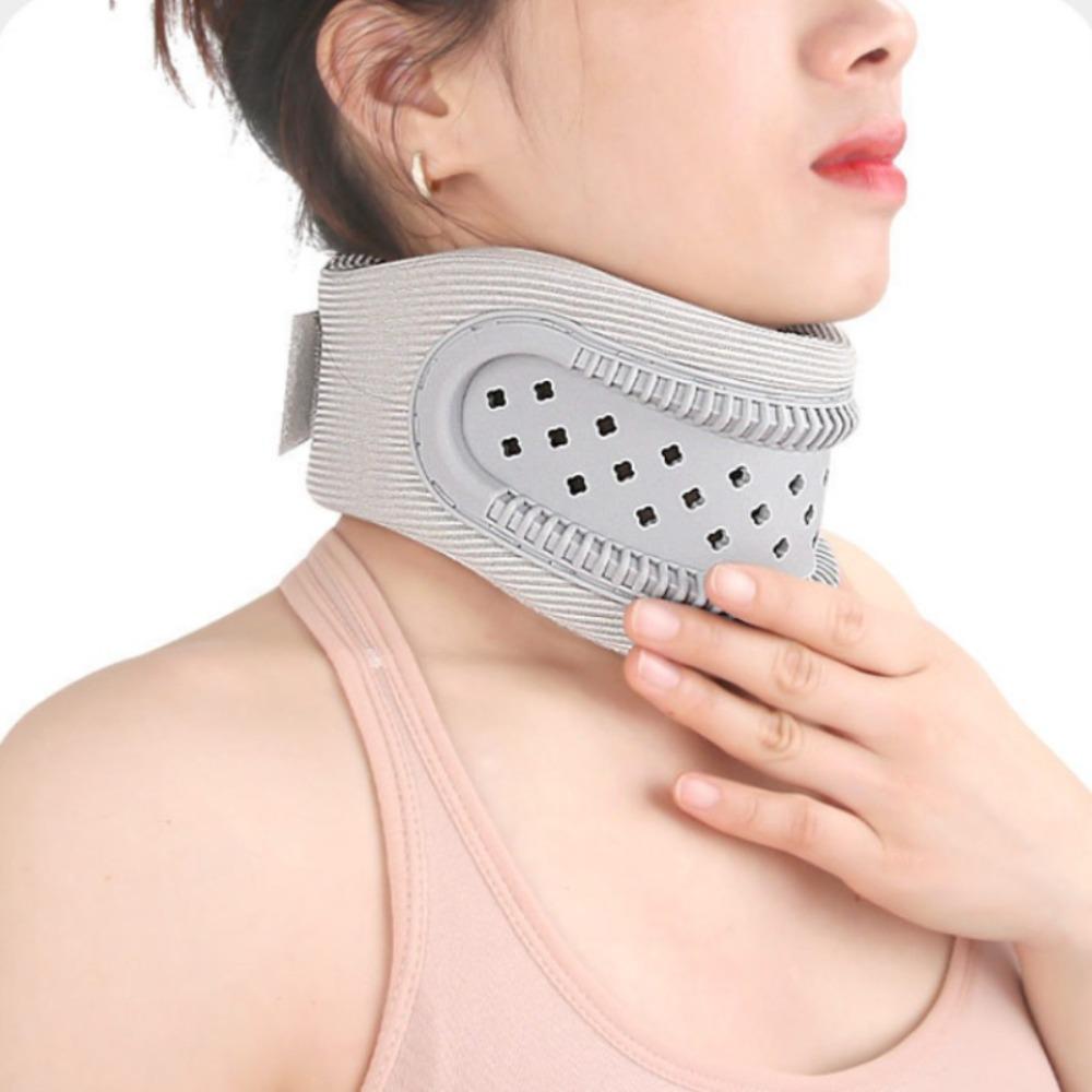 Neck Brace for Sleeping & Pain Relief, Cervical Collar Support with Memory Foam , Adjustable Orthopedic Neck Brace for Recovery